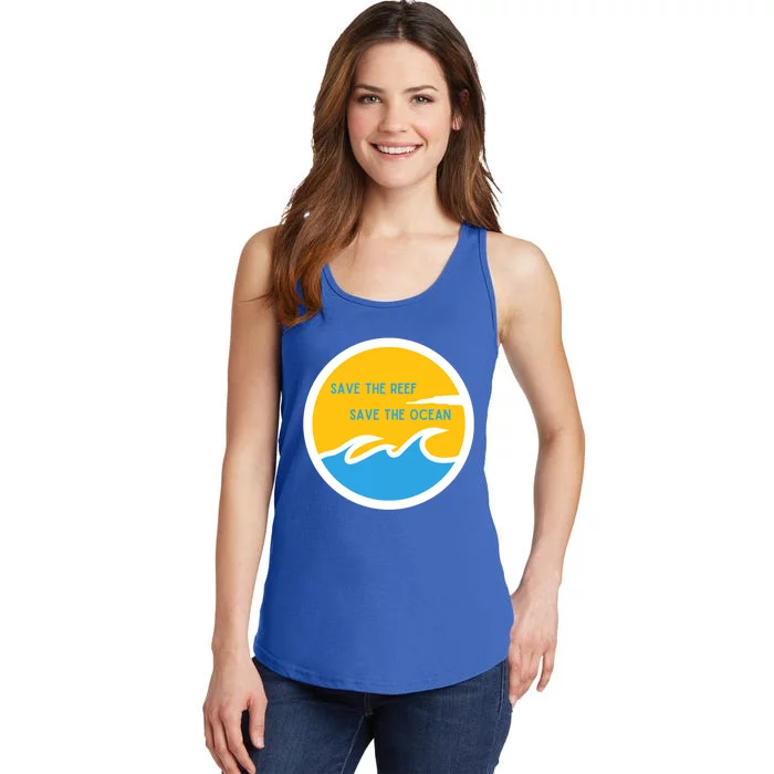 Save The Reef Save The Ocean Coral Gift Ladies Essential Tank