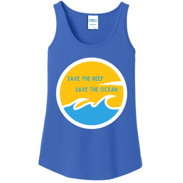 Save The Reef Save The Ocean Coral Gift Ladies Essential Tank