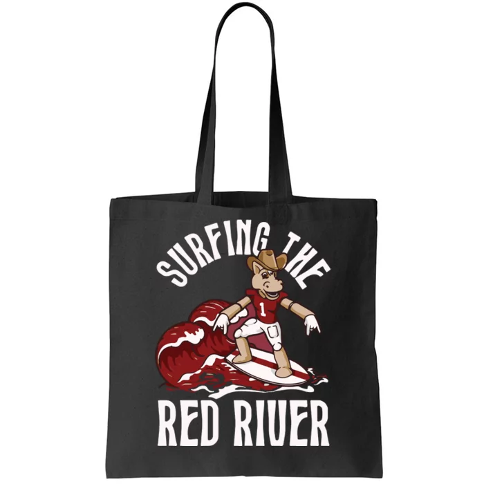 Surfing The Rr Red River Tote Bag