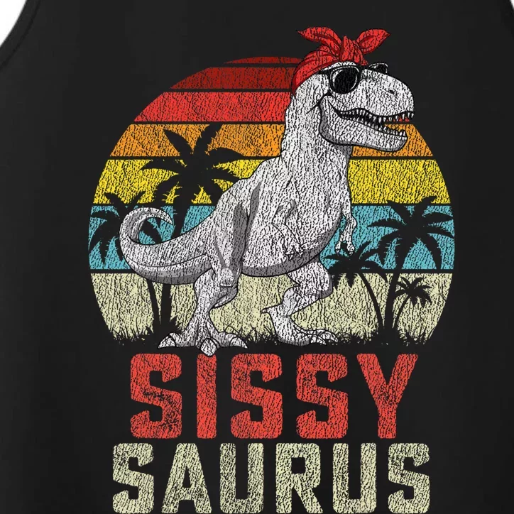 Sissysaurus T Rex Dinosaur Sissy Saurus MotherS Family Performance Tank