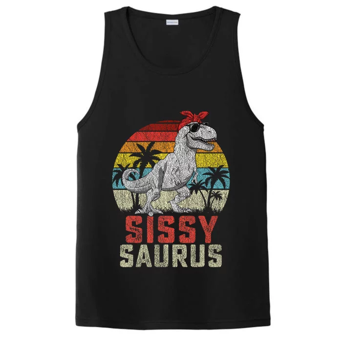 Sissysaurus T Rex Dinosaur Sissy Saurus MotherS Family Performance Tank