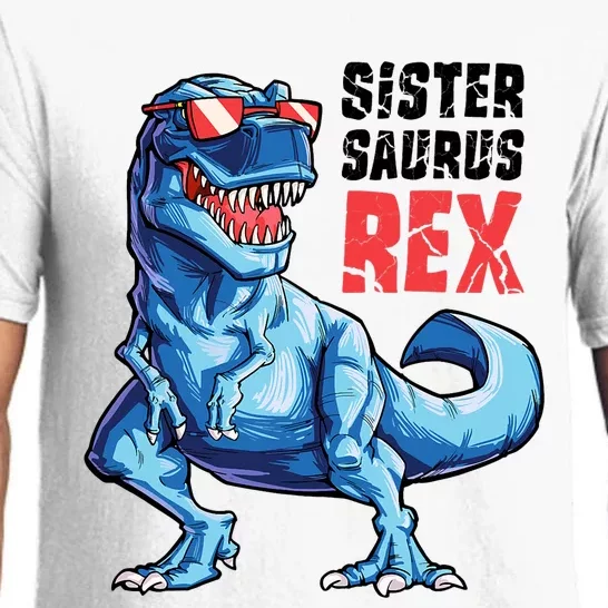 Sistersaurus T Rex Dinosaur Sister Saurus Family Matching Pajama Set