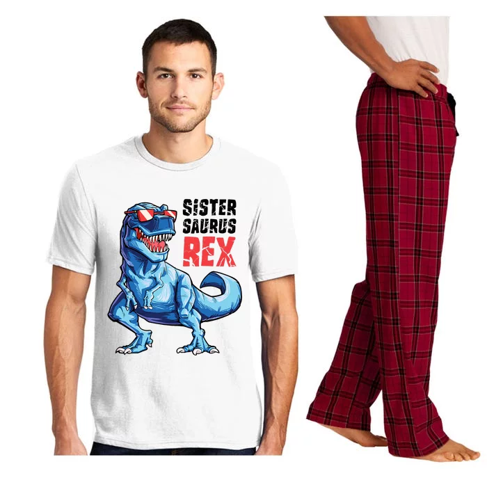 Sistersaurus T Rex Dinosaur Sister Saurus Family Matching Pajama Set