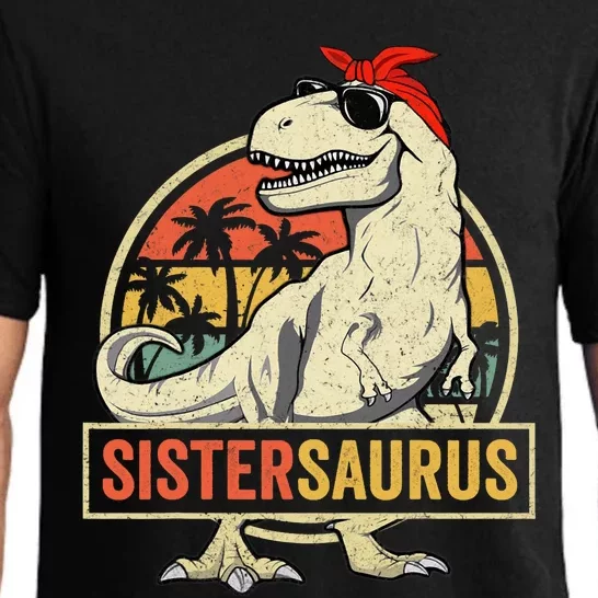 Sistersaurus T Rex Dinosaur Sister Saurus Family Matching Pajama Set