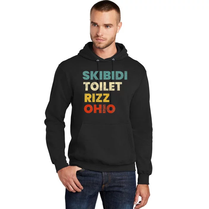 S.K.I.B.I.D.I. Toilet Rizz Ohio Tall Hoodie