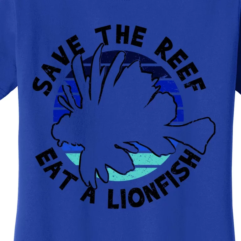 Save The Reef Eat A Lionfish Ozean Freediving Scuba Diving Gift Women's T-Shirt