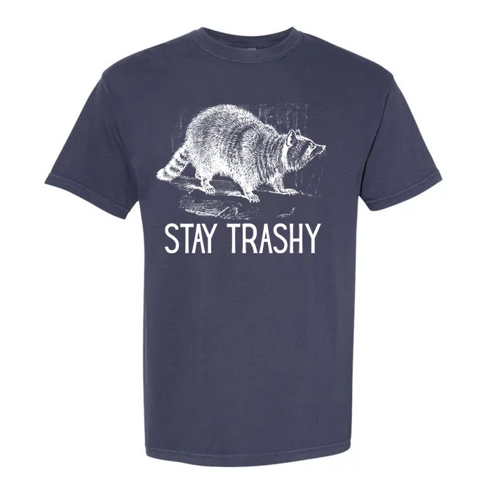 Stay Trashy Raccoon Funny Meme Garment-Dyed Heavyweight T-Shirt