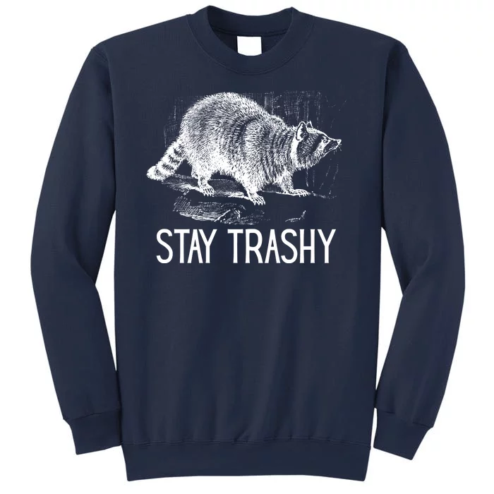 Stay Trashy Raccoon Funny Meme Sweatshirt