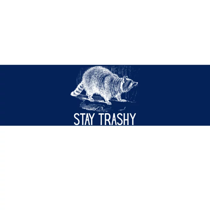 Stay Trashy Raccoon Funny Meme Bumper Sticker