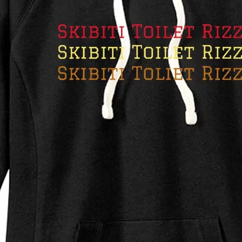 Skibiti Toilet Rizz Viral Influencer Brain Rot Slang Funny Women's Fleece Hoodie