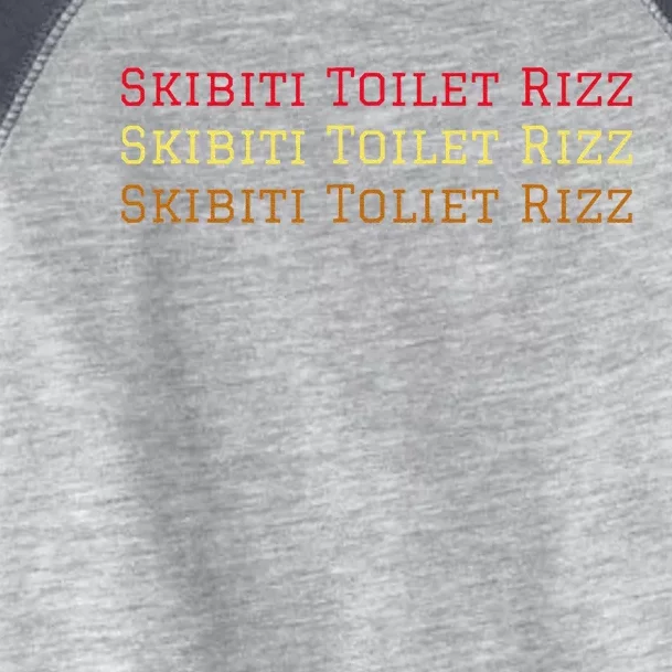 Skibiti Toilet Rizz Viral Influencer Brain Rot Slang Funny Toddler Fine Jersey T-Shirt