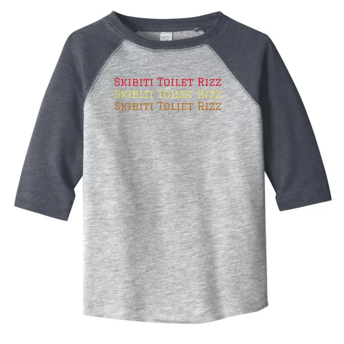 Skibiti Toilet Rizz Viral Influencer Brain Rot Slang Funny Toddler Fine Jersey T-Shirt