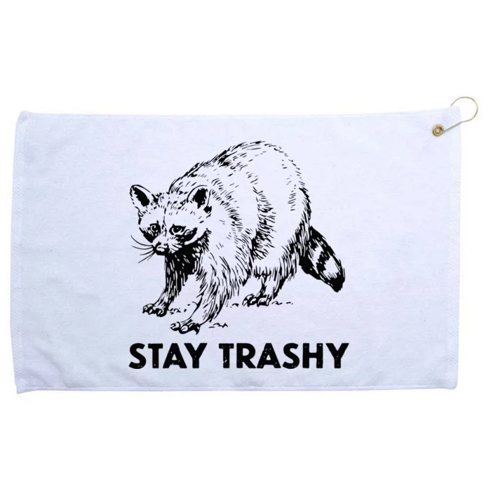 Stay Trashy Raccoon Grommeted Golf Towel