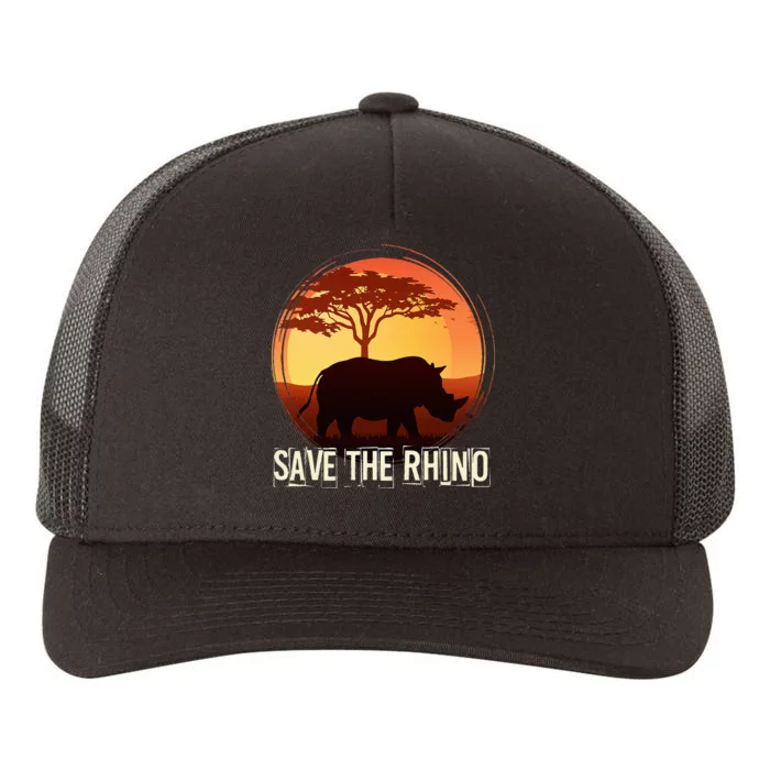 Save The Rhino Yupoong Adult 5-Panel Trucker Hat