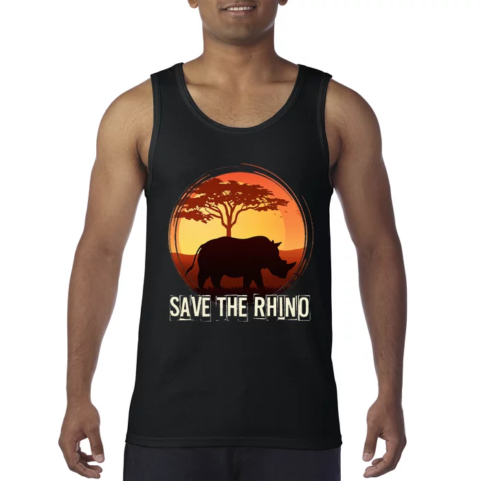 Save The Rhino Tank Top