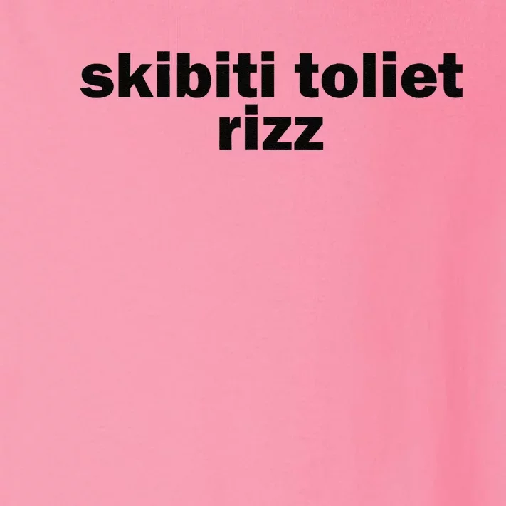 Skibiti Toilet Rizz Funny Viral Influencer Brain Rot Slang Toddler Long Sleeve Shirt