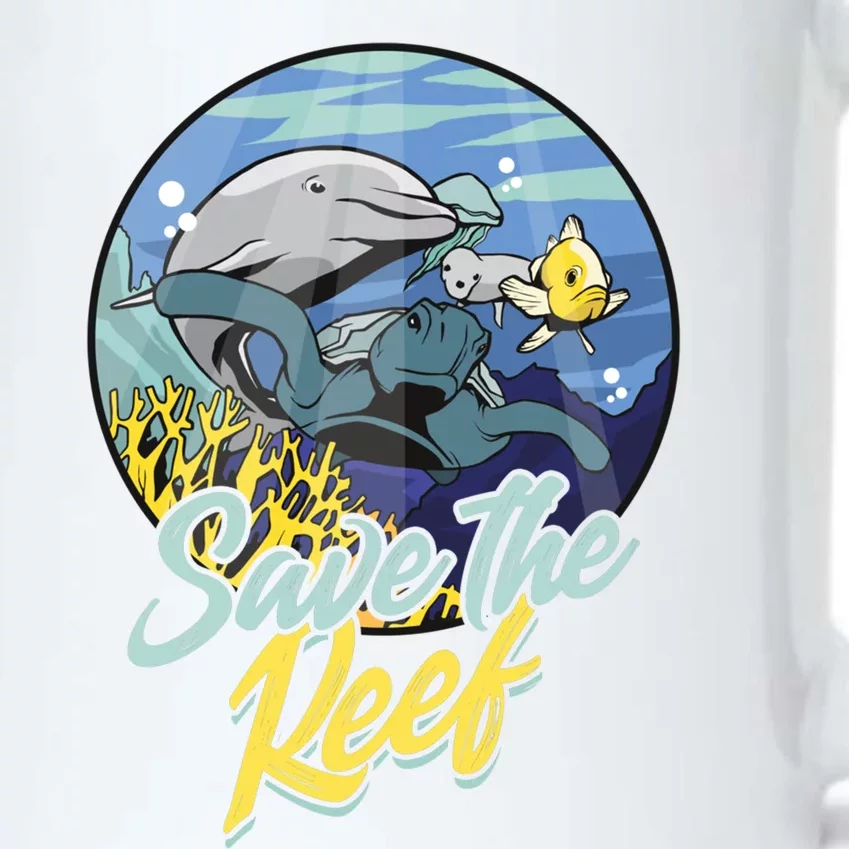 Save The Reefs Climate Change Turtle Reef Gift Black Color Changing Mug