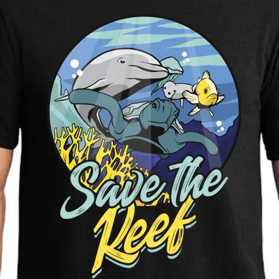 Save The Reefs Climate Change Turtle Reef Gift Pajama Set