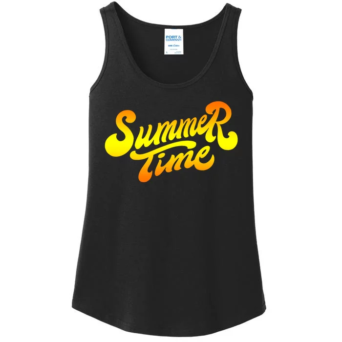 Summer Time Retro Ladies Essential Tank