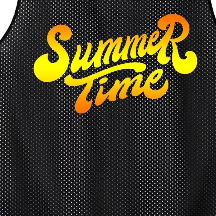 Summer Time Retro Mesh Reversible Basketball Jersey Tank