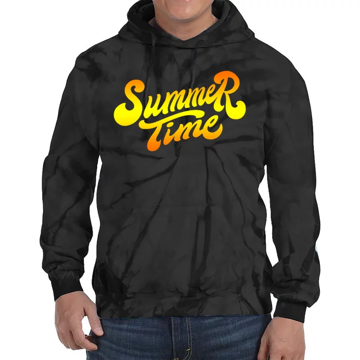 Summer Time Retro Tie Dye Hoodie