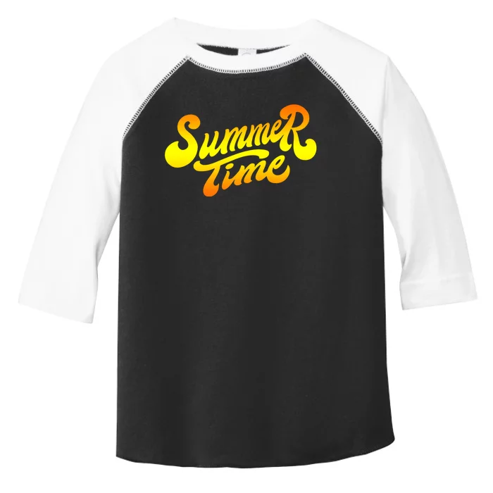 Summer Time Retro Toddler Fine Jersey T-Shirt