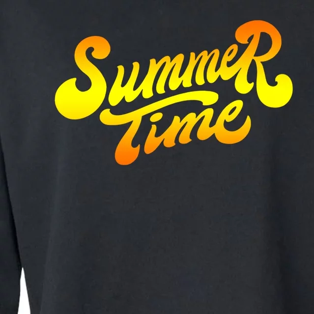 Summer Time Retro Cropped Pullover Crew