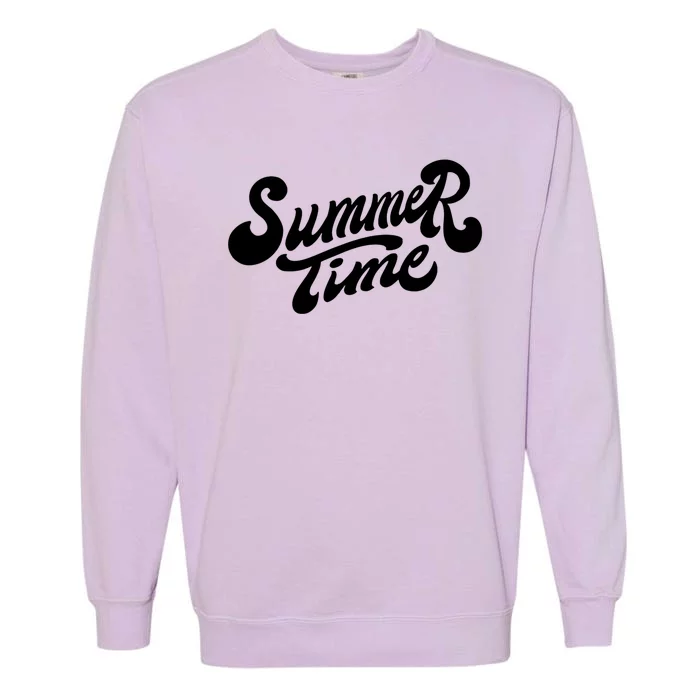 Summer Time Retro Garment-Dyed Sweatshirt