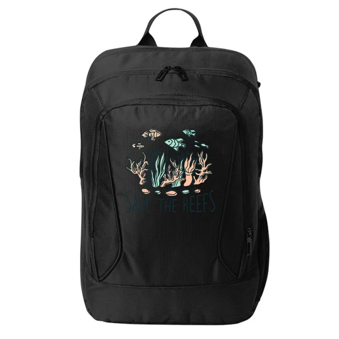 Save The Reefs Abstract Art Design Featuring The Coral Reefs Gift City Backpack