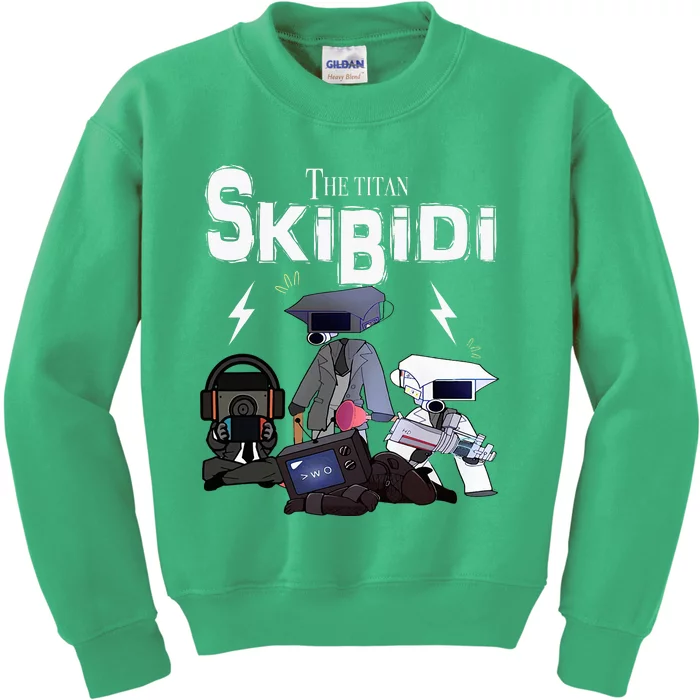 S.K.I.B.I.D.I Toilet Rizz Ohio Kids Sweatshirt