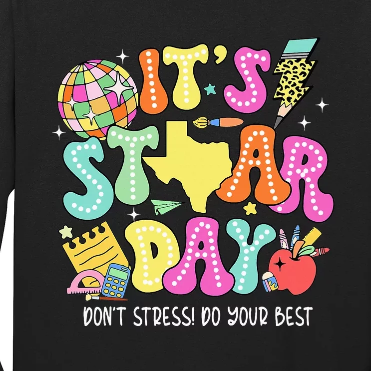 State Testing Retro ItS Staar Day DonT Stress Do Your Best Long Sleeve Shirt