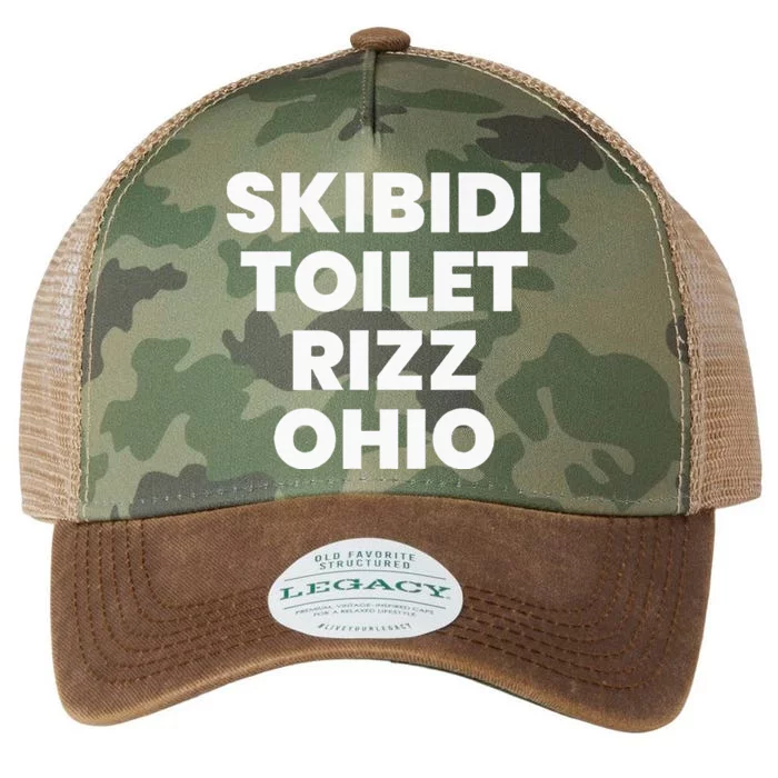 S.K.I.B.I.D.I. Toilet Rizz Ohio Legacy Tie Dye Trucker Hat