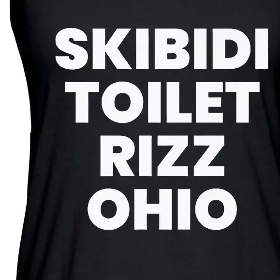 S.K.I.B.I.D.I. Toilet Rizz Ohio Ladies Essential Flowy Tank