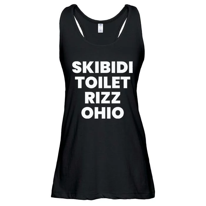 S.K.I.B.I.D.I. Toilet Rizz Ohio Ladies Essential Flowy Tank