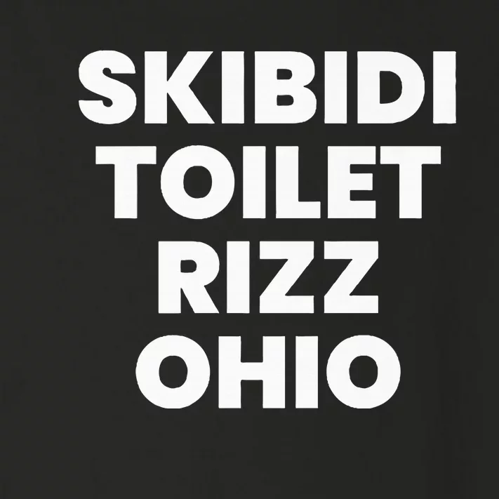 S.K.I.B.I.D.I. Toilet Rizz Ohio Toddler Long Sleeve Shirt