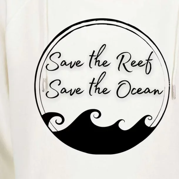 Save The Reef Save The Ocean Gift Womens Funnel Neck Pullover Hood