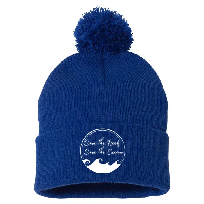 Save The Reef Save The Ocean Gift Pom Pom 12in Knit Beanie