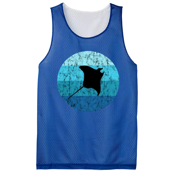 Stingray Ta Ray Retro Vintage Ocean Water Animal Gift Mesh Reversible Basketball Jersey Tank