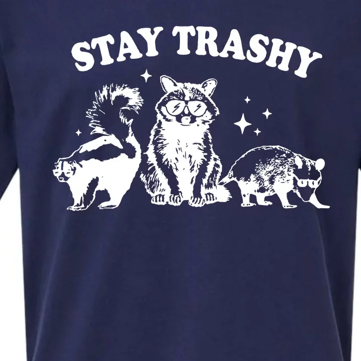 Stay Trashy Raccoon Opossum Skunk Sueded Cloud Jersey T-Shirt