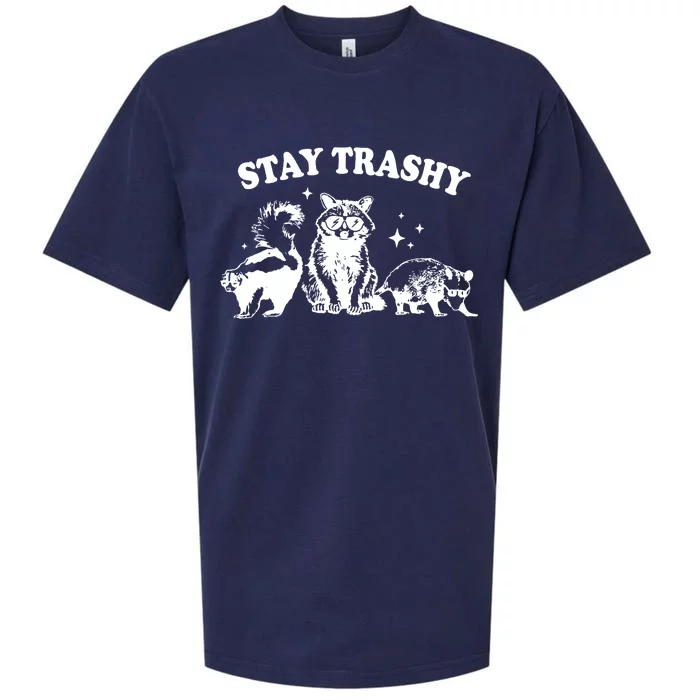 Stay Trashy Raccoon Opossum Skunk Sueded Cloud Jersey T-Shirt