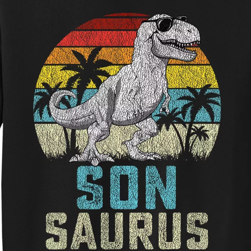 Sonsaurus T Rex Dinosaur Saurus FatherS Family Sweatshirt