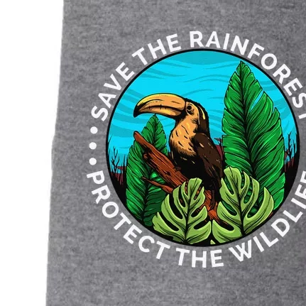 Save The Rainforest Protect The Wildlife Earth Day Doggie 3-End Fleece Hoodie