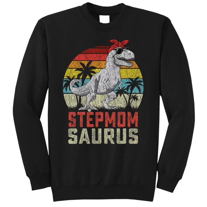 Stepmomsaurus T Rex Dinosaur Stepmom Saurus MotherS Family Sweatshirt