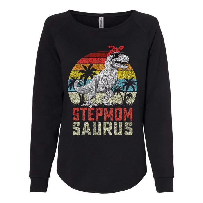 Stepmomsaurus T Rex Dinosaur Stepmom Saurus MotherS Family Womens California Wash Sweatshirt