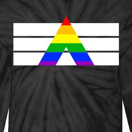 Straight Ally Pride Flag Tie-Dye Long Sleeve Shirt