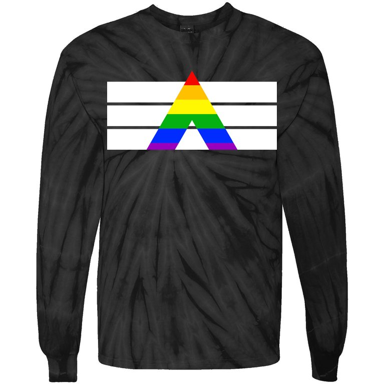 Straight Ally Pride Flag Tie-Dye Long Sleeve Shirt