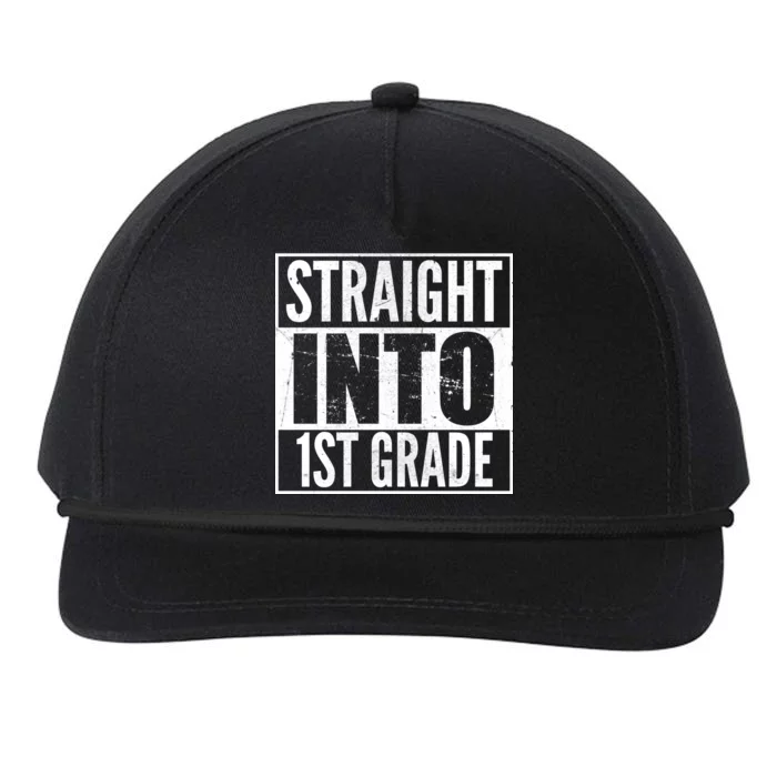 Straight Into 1st Grade Snapback Five-Panel Rope Hat