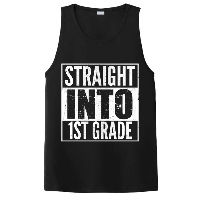 Straight Into 1st Grade Performance Tank