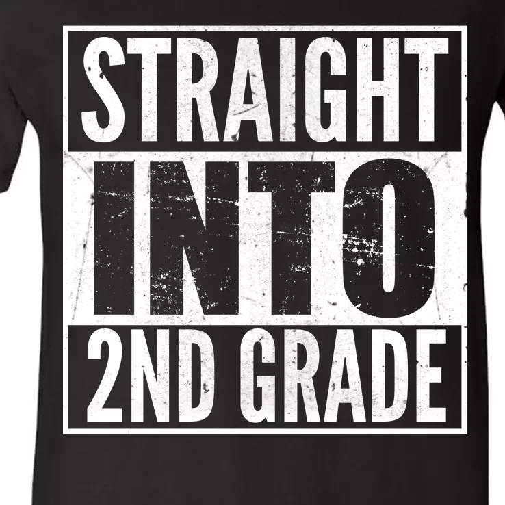 Straight Into 2nd Grade V-Neck T-Shirt