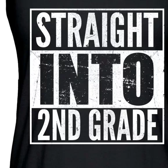 Straight Into 2nd Grade Ladies Essential Flowy Tank